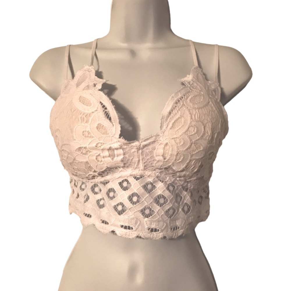 Anemone Lace Emma Bralette With Adjustable Spaghetti Straps Women’s Size Large